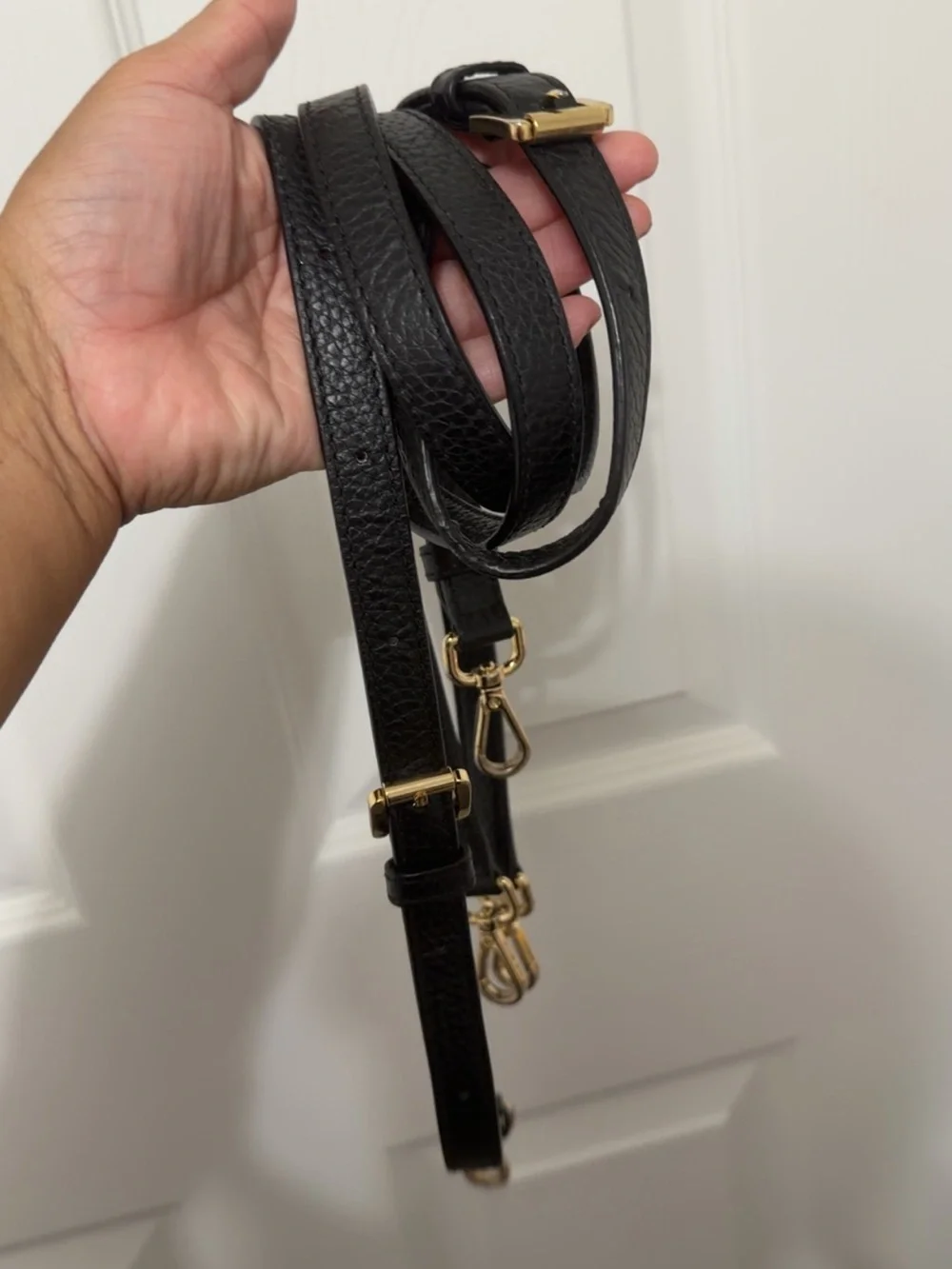 Michael Kors Black Pebbled Leather Mini Backpack with Gold Studs